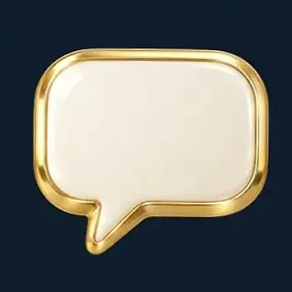 Gold speech bubble — Sydspin