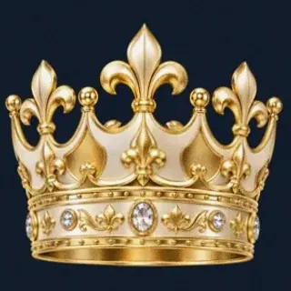 Ornate royal crown — Sydspin