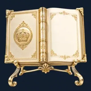 Ornate open book — Sydspin