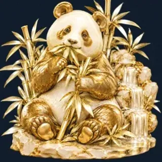 Panda eating bamboo — Sydspin