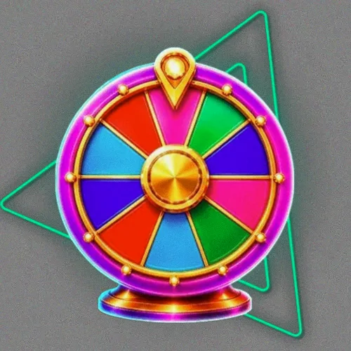 Colourful prize wheel